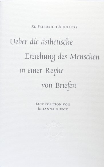 Buchcover Plädoyer für eine apokalyptische  Schiller-Lektüre