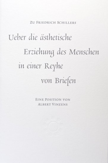 Buchcover Schillers Zeitschrift Die Horen als Gefäß seiner Ästhetischen Briefe