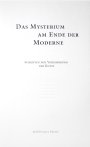 Buchcover No. IV: Das Mysterium am Ende der Moderne