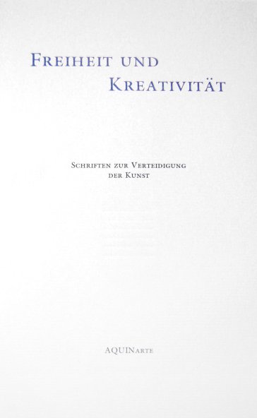 Buchcover No. XIV: Freiheit und Kreativität
