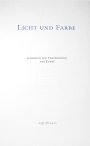 Buchcover No. XVI: Licht und Farbe